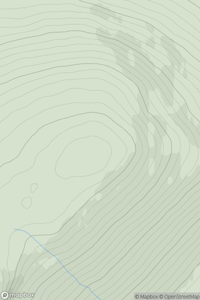 Thumbnail image for Creag nan Gabhar [Loch Ericht to Glen Tromie & Glen Garry] showing contour plot for surrounding peak